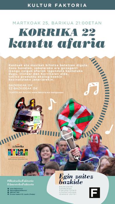 Korrika 22. Kantu afaria