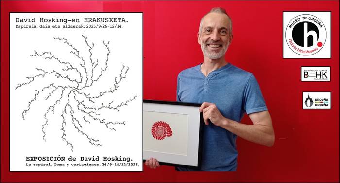 David Hoskingen erakusketaren inaugurazioa