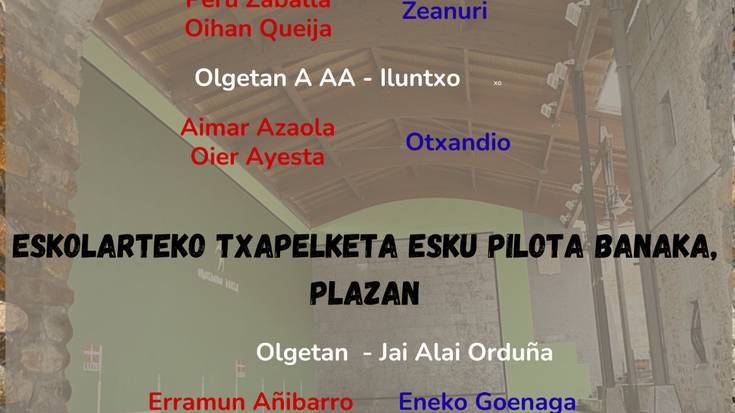 Eskolarteko esku pilota txapelketa