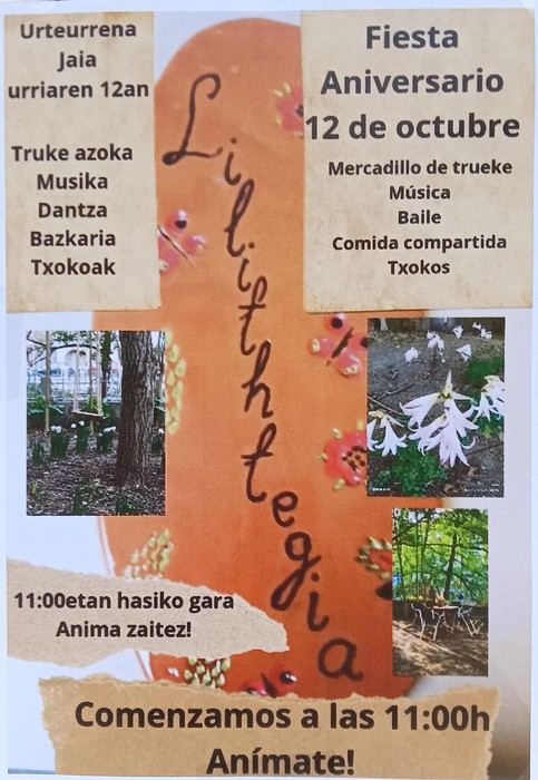 Lilithtegiaren urteurren jaia