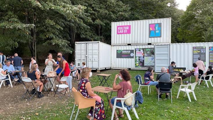 'KulturLab' ekimeneko lehenengo erakusketa inauguratu zen asteburuan Laudion