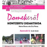 Kontzertu didaktikoa: Maria Rivero eta Eriz Perez