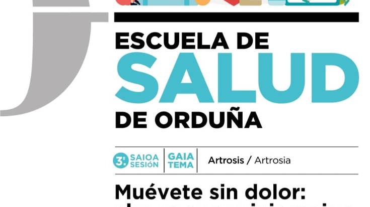 Urduñako Osasun Eskola: Artrosisari buruzko hitzaldia