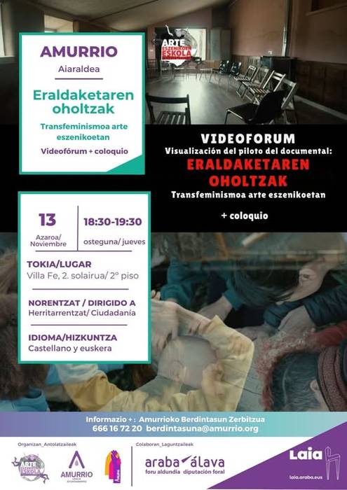 'Eraldaketaren oholtzak' bideoforuma