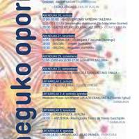 Neguko oporretako egitaraua Arrankudiaga-Zollon