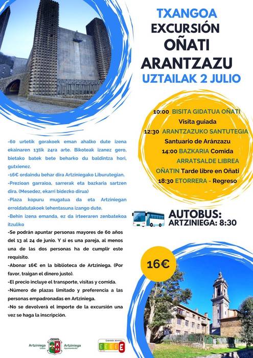 Oñatiko txangoan izena emateko azken eguna