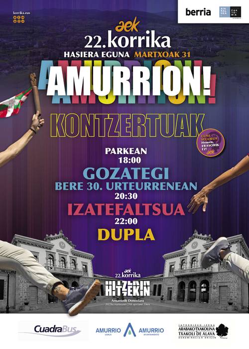 Korrika hasiera: Gozategi, Izatefaltsua, Dupla