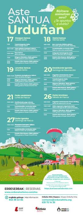 Aste Santua Urduñan: Turismo jarduerak