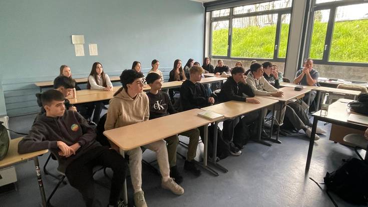 Ikasle alemaniarren bizitzan sartu ziren atzo Laudio BHI-ko Erasmus+ programako parte-hartzaileak