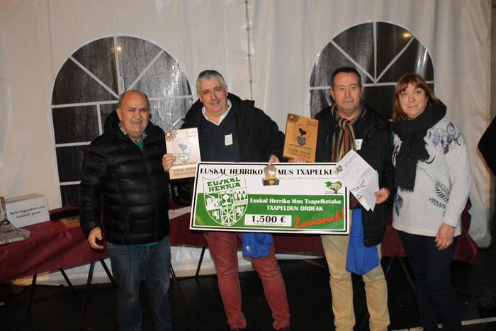 Jose Basaldua eta Toño Diaz amurrioarrek 2. postua lortu dute Euskal Herriko Mus Txapelketan