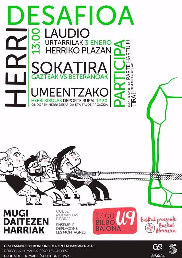 Urtarrilaren 9ko manifestazioa iragartzeko “Herri desafioa” deitu du Sarek