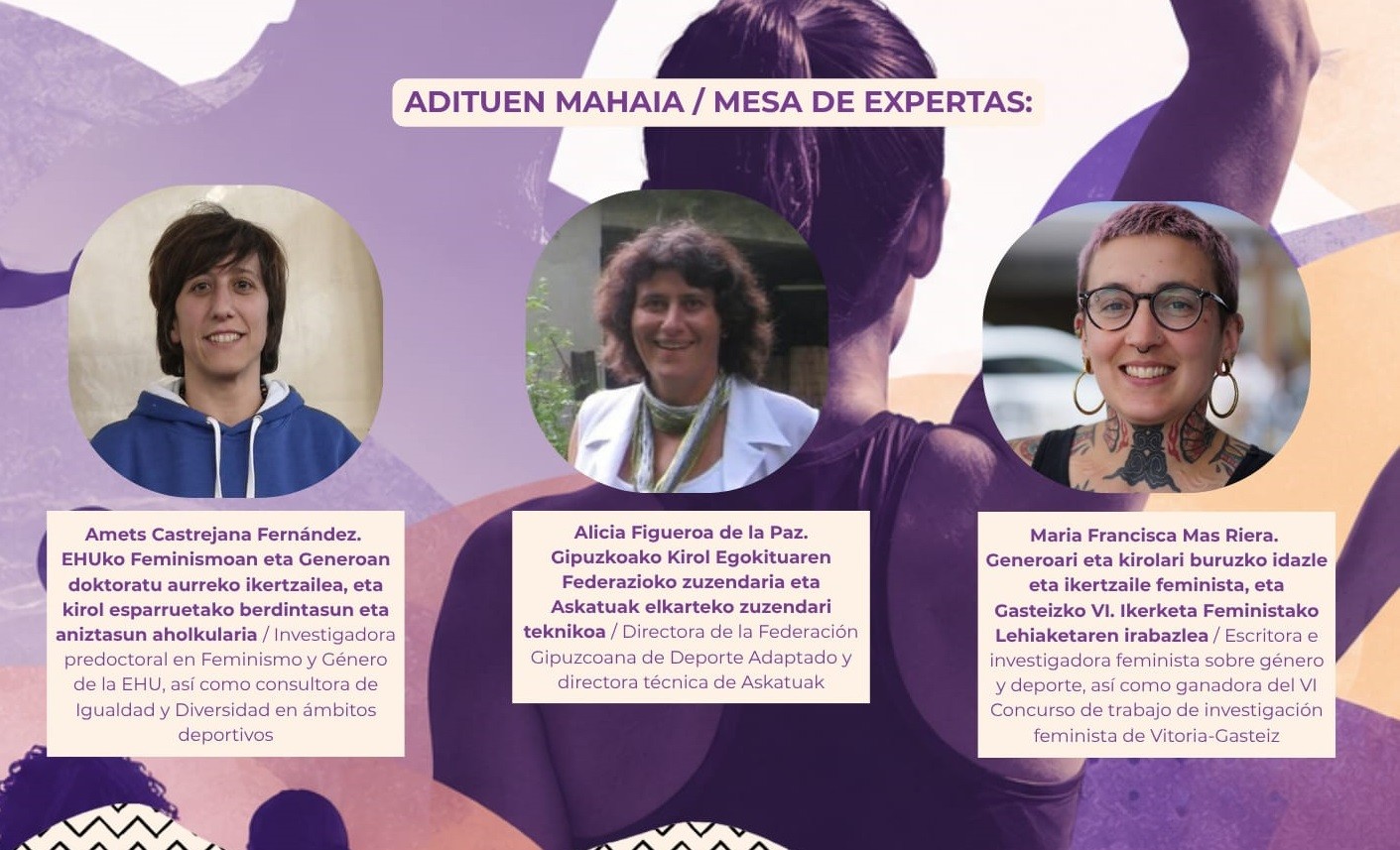Aiaraldeak 2026ko Berdintasun Topaketa egingo du Amurrion, kirolaren, emakume kirolarien eta ahalduntze feministaren inguruan