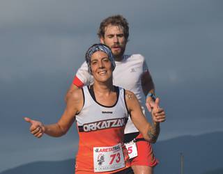 Areta Trail lasterketan parte hartzeko inskripzioa