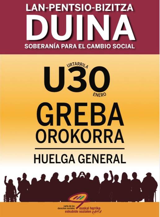 Lan, pentsio eta bizitza duinaren aldeko greba
