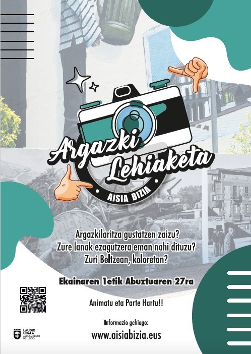 Udalak `AISIA BIZIA Laudio´ argazki lehiaketa herriko gazteentzat antolatu du