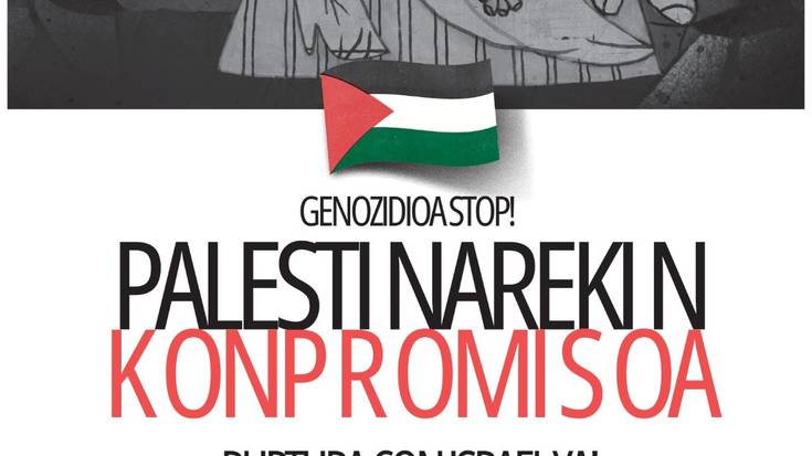 Palestinaren aldeko elkarretaratzea Urduñan