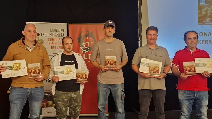 Laudioko XV. Pintxo Lehiaketako Sari banaketa