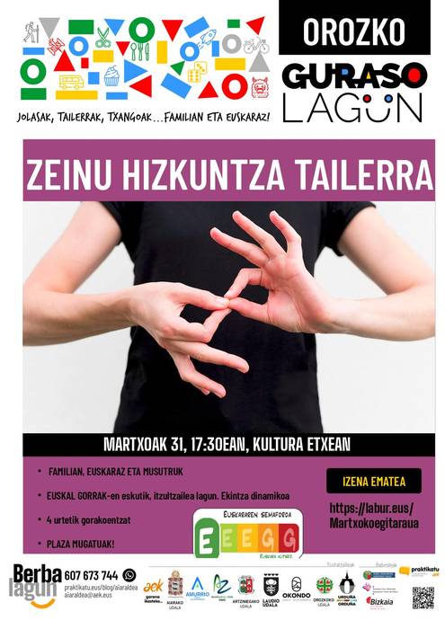 Zeinu hizkuntza tailerra