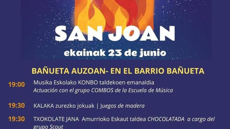 San Joan jaia Bañueta auzoan