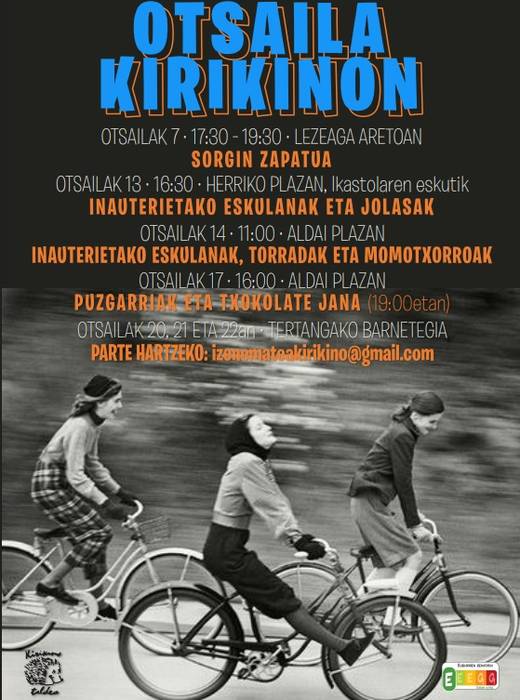 Puzgarriak eta txokolate jana