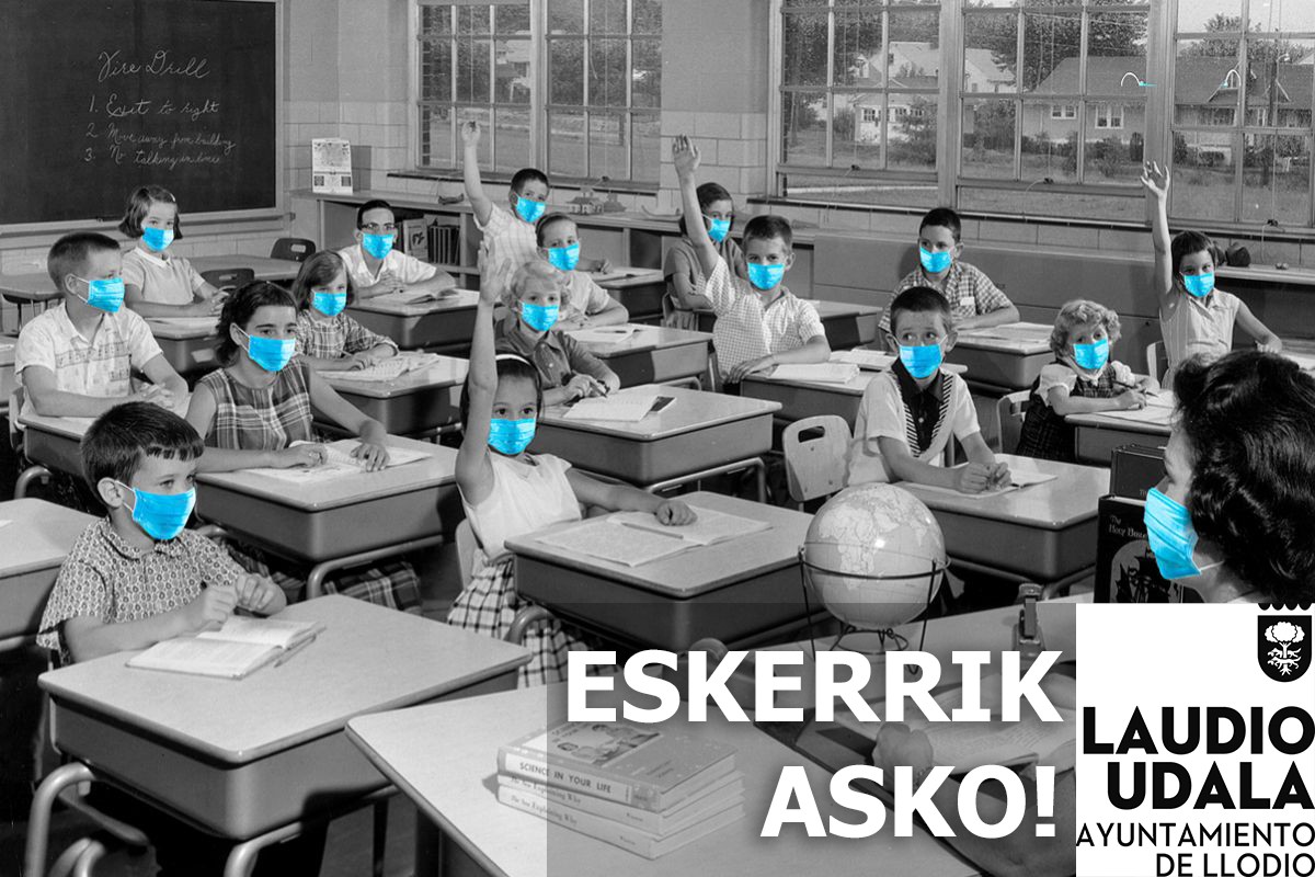 Udalak Laudioko hezkuntza-komunitate osoak ikasturte honetan egindako ahalegina aitortu eta eskertu du