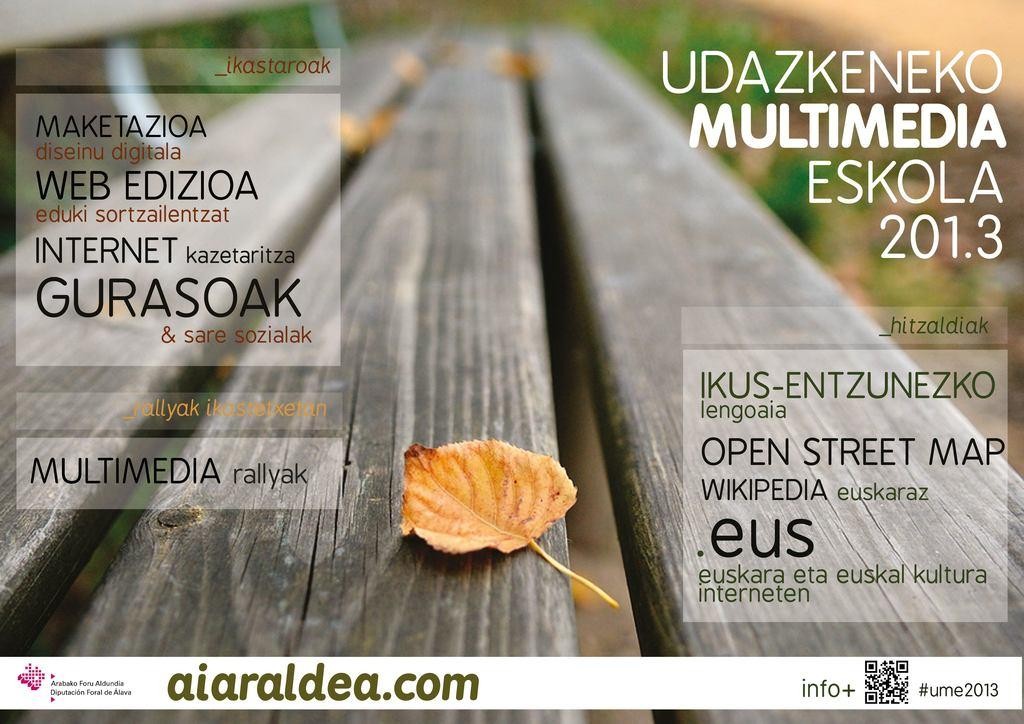 Abiatu dira Udazkeneko Multimedia Eskolak