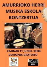 Herri musika eskolaren ikasturte amaierako kontzertua