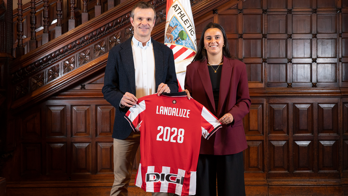 Naia Landaluzek 2028ra arte luzatu du kontratua Athleticekin
