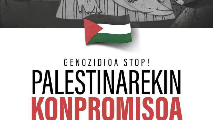 Palestinaren aldeko elkarretaratzea Amurrion