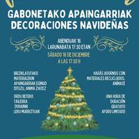 Gabonetako apaingarriak egiteko tailerra