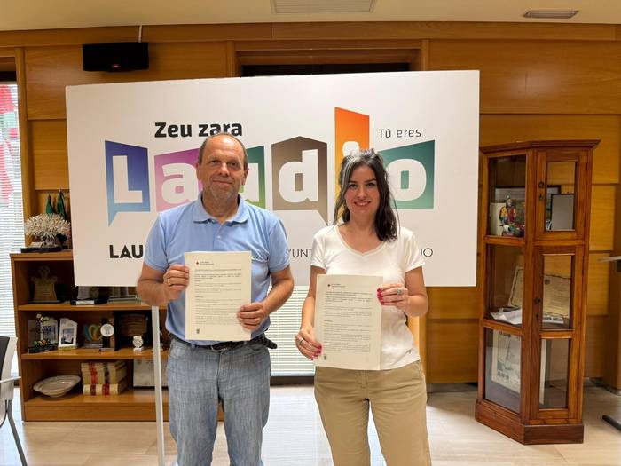 Laudioko Udalak eta Gurutze Gorriak lankidetza-hitzarmena berritu dute gizarte-programak garatzeko