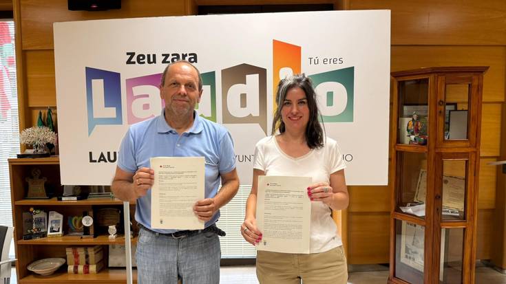 Laudioko Udalak eta Gurutze Gorriak lankidetza-hitzarmena berritu dute gizarte-programak garatzeko