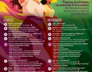 Indarkeria matxista desagerrarazteko konpromisoa berretsi du Laudiok azaroaren 25erako antolatutako programarekin