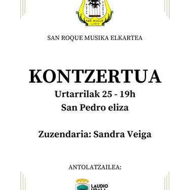San Roque musika elkartearen kontzertua