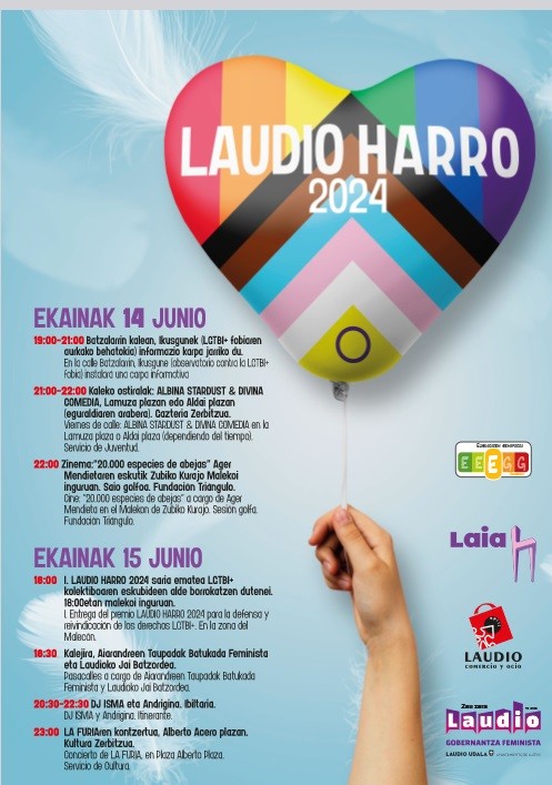 Laudiok LGTBIQ+ Harrotasunaren Nazioarteko Eguna ospatuko du berriro "Laudio Harro" ekimenaren edizio berri batekin