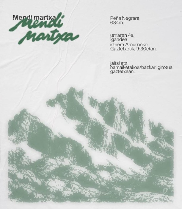 Mendi martxa Peña Negrara