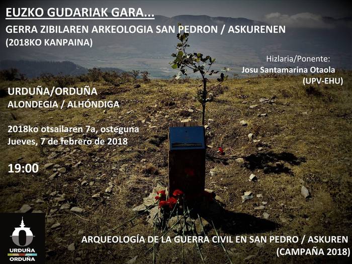 Gerra zibilaren arkeologia San Pedro mendian