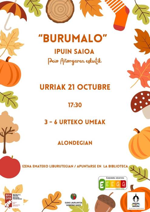 'Burumalo' ipuin saioa