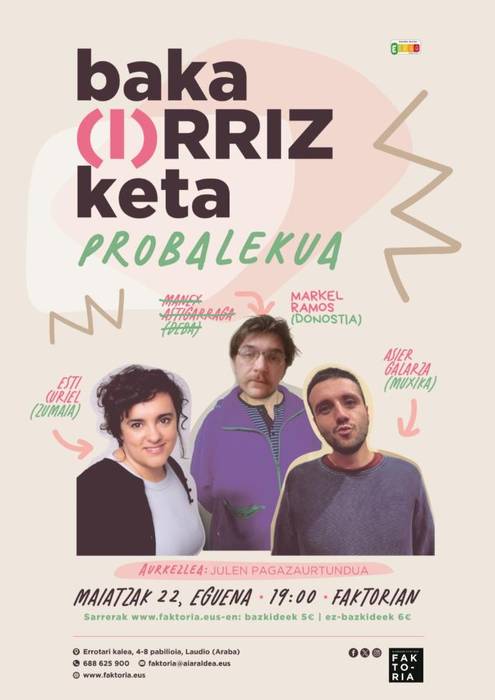 Baka(i)rrizketa: Esti Curiel, Manex Astigarraga, Asier Galarza, Markel Ramos