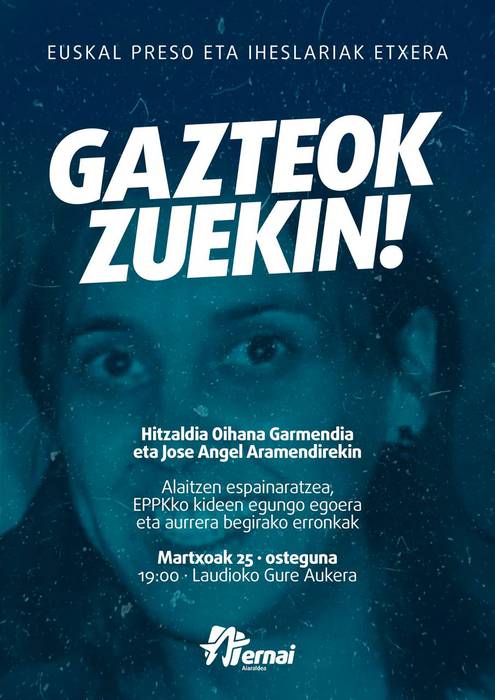 'Euskal preso eta iheslariak etxera! Gazteok zuekin!'