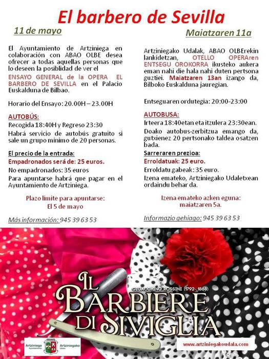 Opera: Il barbiere di Siviglia