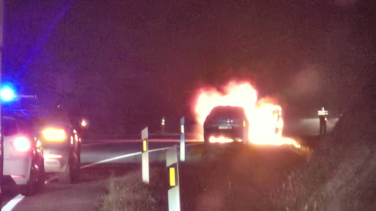 Auto batek su hartu du Lezaman, zauriturik eragin gabe