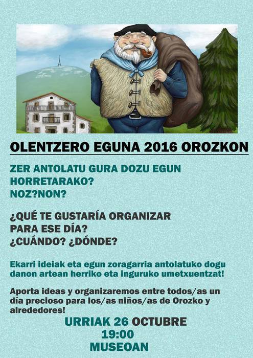 "Olentzero Eguna 2016" antolatzeko bilera
