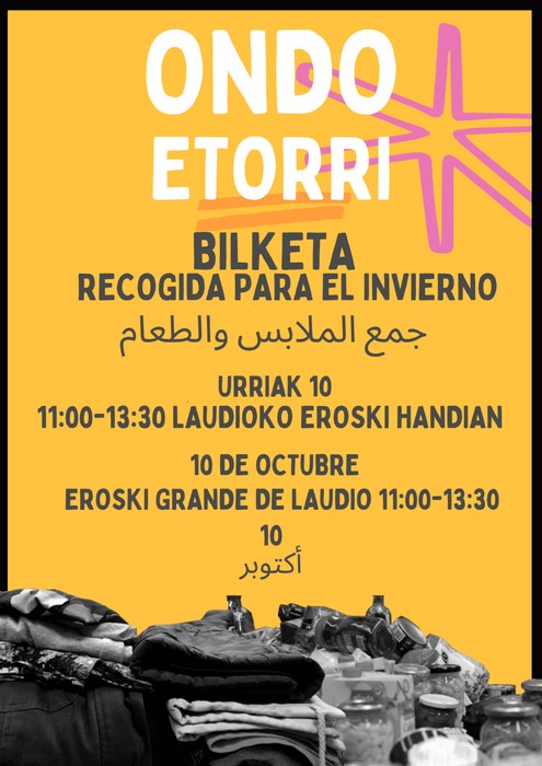 Neguko arropa bilketa
