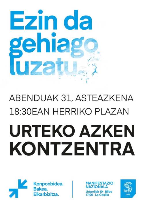 Presoen aldeko urteko azken elkarretaratzea Amurrion