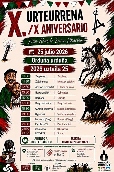 Ivan Abasolo Zezen Elkartearen X. urteurrena
