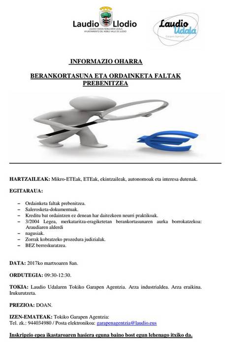 Berankortasuna eta ordainketa faltak prebenitzea
