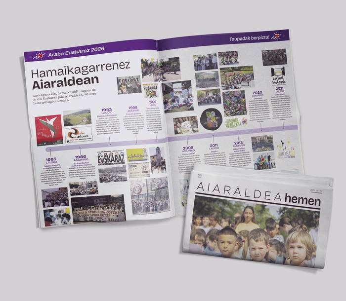 Araba Euskaraz eta Txakolin Eguna protagonista Aiaraldea Hemen hamaboskarian