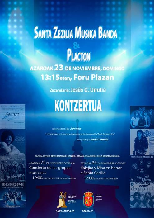 Santa Zezilia musika banda & Placton
