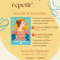 'Amar, arder y repetir' liburuaren aurkezpena eta solasaldia